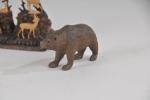 LOT d'ours en bois miniature, travail de la Forêt noire....