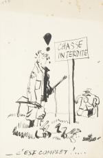 BEUVILLE Georges (1902-1982). "Je vais à la chasse", "Chasse, le...