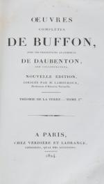 BUFFON (Georges Louis Leclerc, comte de). Oeuvres complètes, avec les...
