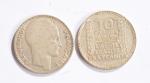 MONNAIES en argent (162) : 10 francs turin de 1929...