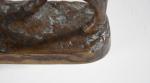 VIDAL Louis (1831-1892). "Taureau", bronze à patine brun médaille, signé...
