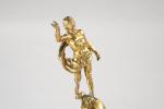 SUJET "Chrsit victorieux sur sphère" en bronze. 18ème siècle présentée...