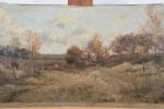 TROUILLEBERT Paul Désiré (1829 - 1900) "Paysage" huile sur toile...