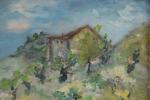 ANTCHER, Isaac (1899-1992). Paysage de vignes. Huile sur toile signée...