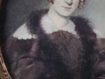 DUBUFE, Claude-Marie (1790-1864) (attribué à). "Portrait ovale de jeune femme...