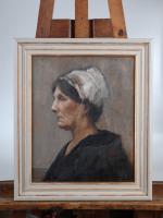 GRAVEN-KIEFFER, Danielle (Paris 1899- ? ). "Portrait de femme à...