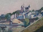 CHARLEMAGNE, Claude (Grenoble vers 1880). "Saumur, la Loire, le château,...