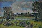 VASLIN Georges (1921). "Paysage de Loire", huile sur toile signée...