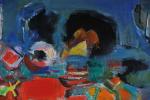 CAILLAUD D'ANGERS, Louis (1911-2007). "Fleurs-couleurs", huile sur toile signée en...