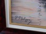 PHILIPPE, Paul (1870-1930). "Voilier", pastel signée en bas à gauche....