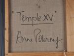 POURNY, Anne (née en 1943). "Temple XV". Toile. signée et...