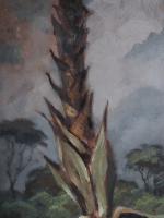 * KOSEL Hermann (1896-1983). "Tronc de palmier", peinture signée et...