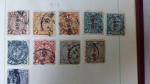 COLLECTION de timbres dont trois albums avec quelques timbres