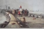 ROBINS. T. S (attribué à) (1810/14-1880)
"Calais Pier", aquarelle. 33 x...
