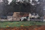 SCHNEIDER, (19- 20ème siècle). "La ferme de Chesnay près Versailles",...