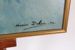 DALON, Marius (19ème - 20ème siècle)
"Fleurs", huile sur toile signée...