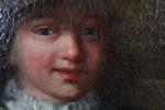 ECOLE HOLLANDAISE du 19ème siècle. 
Portrait d'un jeune homme au...