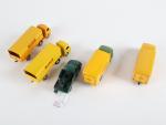 DINKY France, 5 camions repeints dont 2 Simca, 2 Panhard,...