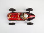 BANDAI (Japon, v.1950) Racer en tôle lithographiée, friction fonctionne en...