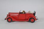 C.I.J. LES JOUETS RENAULT (Biare, 1936) cabriolet Vivasport en tôle...