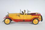 JEP (Paris, 1929) Hispano-Suiza phaëton en tôle laquée jaune et...