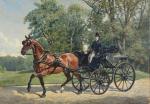 BODOY, Ernest (1829-1908). "Attelage", huile sur toile signée en bas...