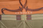 HERMES PARIS - Carré soie « jumping ». Avec boite et étui