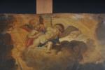 ECOLE FLAMANDE vers 1620. "Adoration des bergers", cuivre. 38 x...