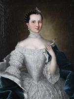 HOEPFNER, Ludwig (1743-1797). Portrait de Christine Henriette Louise comtesse von...