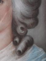 ECOLE FRANCAISE du 19ème siècle. "Portrait de femme", pastel sur...
