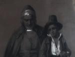 ECOLE SUISSE (?) du 19ème siècle. "Père et son fils",...