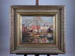 AZEMA-BILLA Marcel (1904-1999). "Vue de l'Herault", huile sur toile signée...