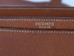 HERMES PARIS - CARTABLE de voyage en cuir fauve comprenant...