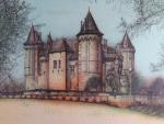 CARZOU, Jean (1907-2000). "Vue du château de Saumur", estampe sur...