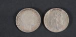 MONNAIES (lot de) en argent : 20 francs Turin (1929...