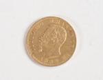 MONNAIES d'or : deux pièces : 20 francs français, 1868...