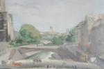 GERBEAU Abel (1888-1954). "Le Pont-neuf", huile sur toile signée en...
