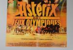 AFFICHE "Astérix aux jeux olympiques" dédicacée d'Uderzo. 54,5 x 39,5...