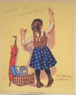BOUISSET, Firmin (1859-1925). "Chocolat Menier Eviter les contrefaçons", imp Pichot...