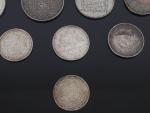 MONNAIES d'ARGENT : 10 francs hercule 1968 ; 5 francs...