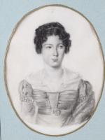 ECOLE FRANCAISE du 19ème siècle. "Portrait de femme", deux dessins...