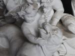 BISCUIT "Le triomphe d'Apollon" surtout de table, 19ème siècle. H....