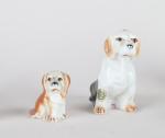 LOT de sujets "chiens" en porcelaine, décoratif. de 5 à...
