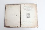 LOT de 6 volumes du XVIème siècle, dépareillés ou incomplets,...