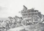GERICAULT Théodore (1791-1824). "Le chariot de charbon" ou "The coal...