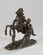 COUSTOU Guillaume (1677-1746) d'après. "Les chevaux de Marly" Paire de...