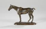 d'ILLIERS Gaston (1876-1932). "Prince", Bronze à patine brune signé et...