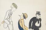 SEM (Georges Goursat, dit) (1863-1934). "Caricature de Ted Sloan", Gravure...