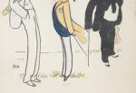 SEM (Georges Goursat, dit) (1863-1934). "Caricature de Ted Sloan", Gravure...