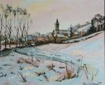 ANDREPETIT, Henri (1912-2000). "Vue de village", huile sur toile signée...